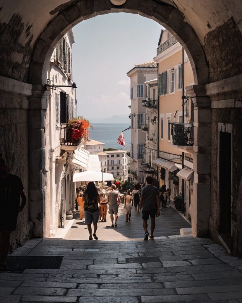 corfu old town greece